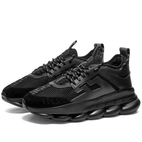 versace sneakers chain reaction black